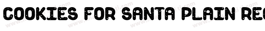 Cookies For Santa Plain Regular字体转换